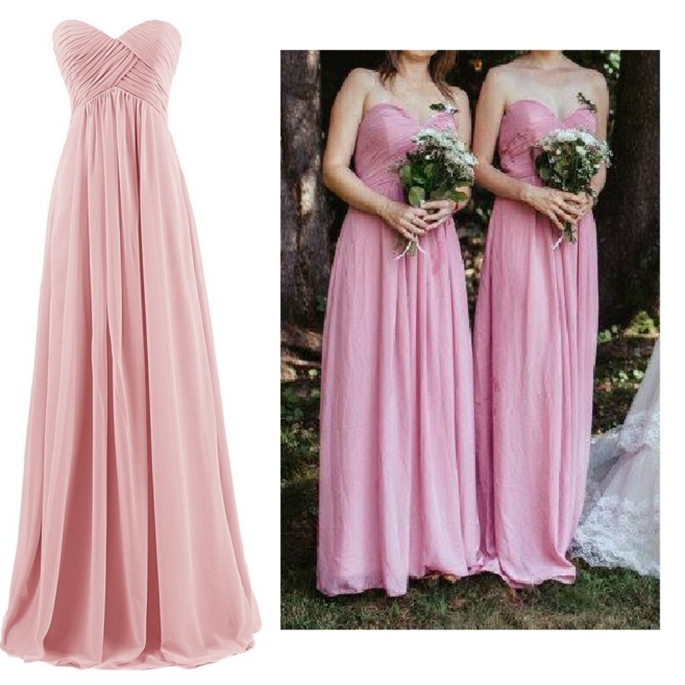 Women's bridesmaid/prom dress sweetheart neckline